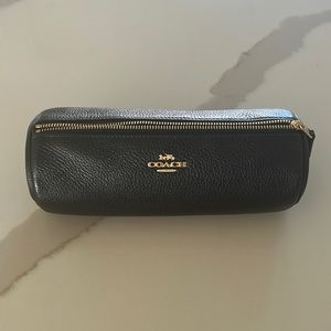 Coach makeup or brush bag